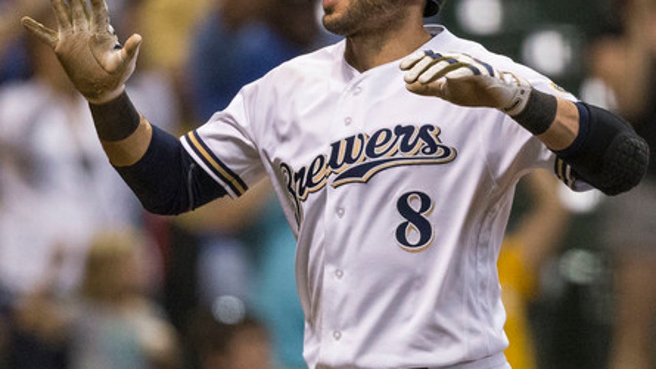 Perez's 2-run triple lifts Brewers over Rockies 6-4